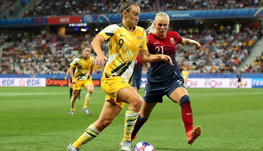 FIFA football players in action