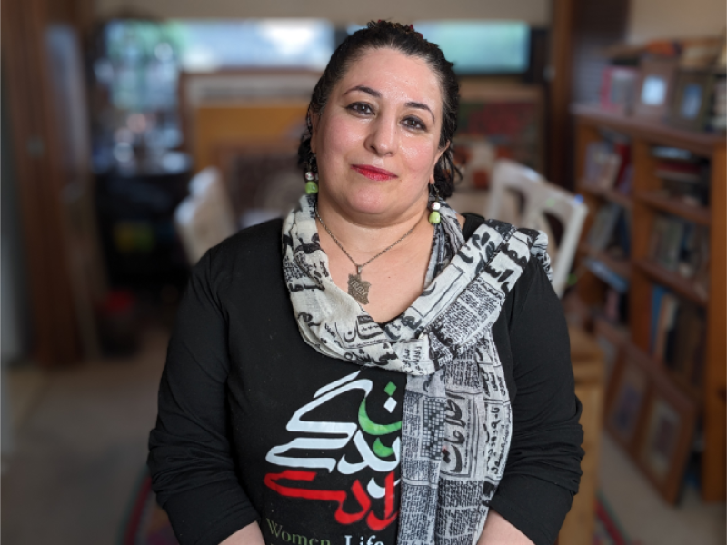 Artist and activist, Shokufeh Kavani